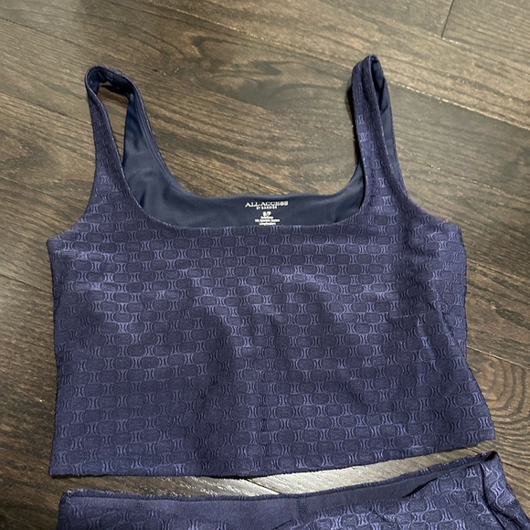 ALL ACCESS Jacquard Tempo Crop Bra Size S NWOT - Picture 2 of 4